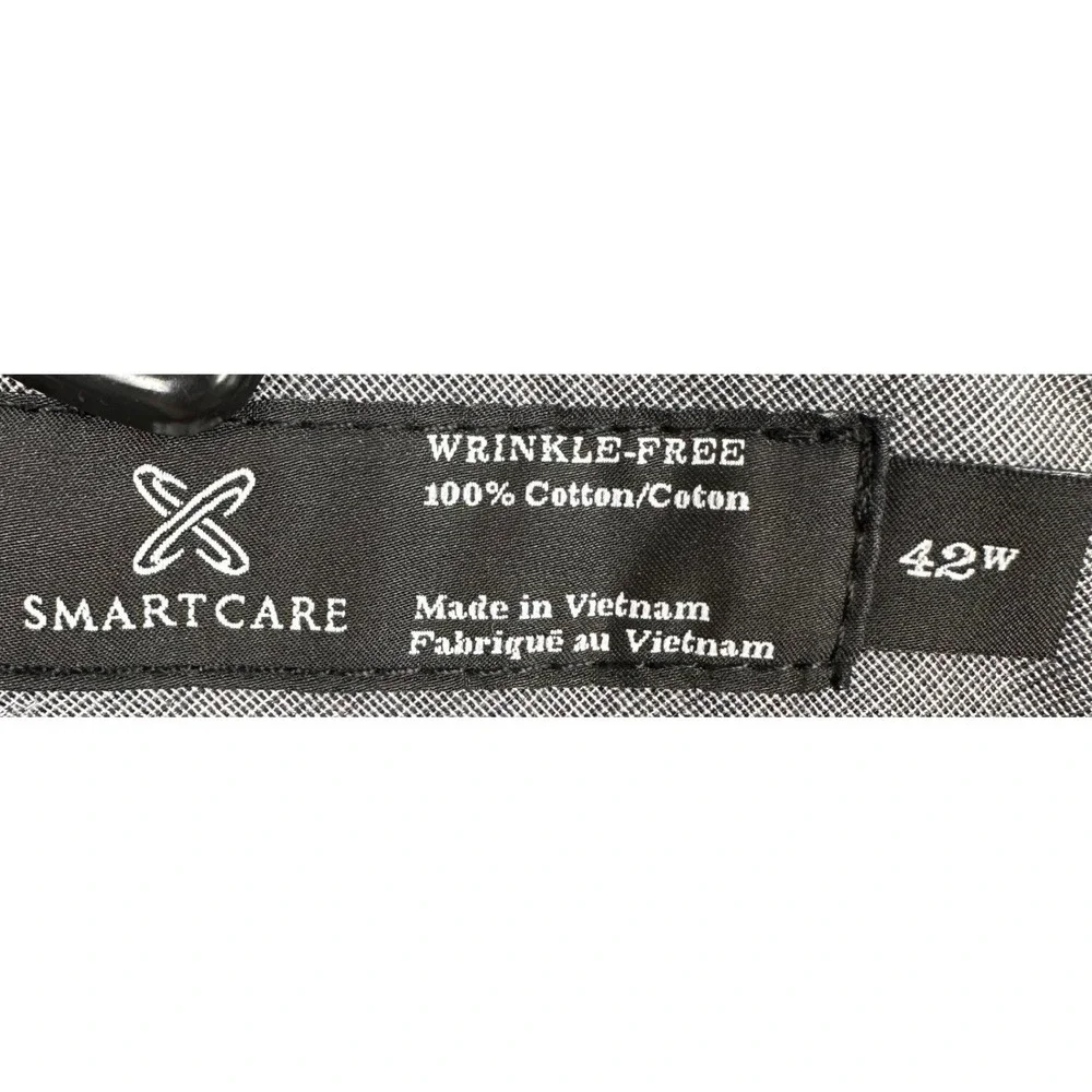 NEW Nordstrom Smartcare Shorts Mens 42 Navy Blue Chino Flat Front Casual Pockets